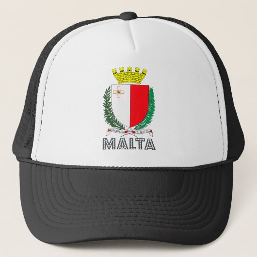 Malta-Wappen Truckerkappe (Vorderseite)