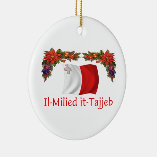 Malta-Weihnachten Keramikornament (Rechts)