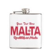 MALTA-Zierflasche Flachmann (Vorderseite)