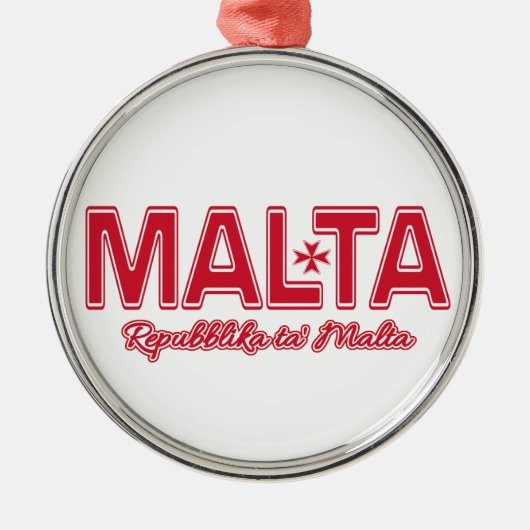 MALTA-Zollschmuck Ornament Aus Metall (Vorne)