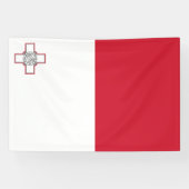 Maltaflagge Banner (Horizontal)