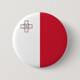 Maltaflagge Button