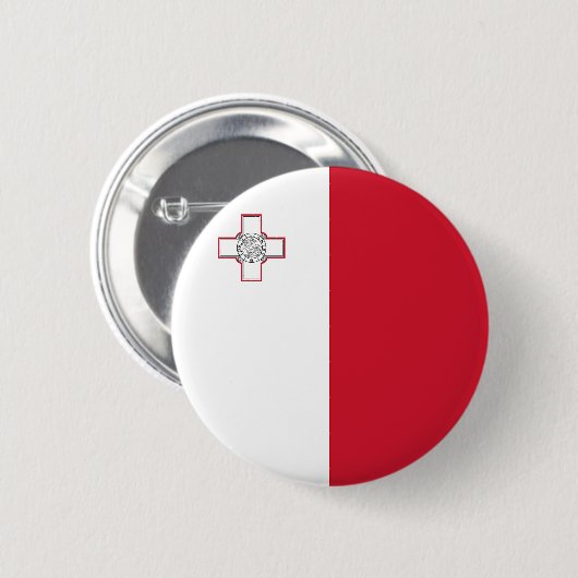 Maltaflagge Button (Vorne & Hinten)