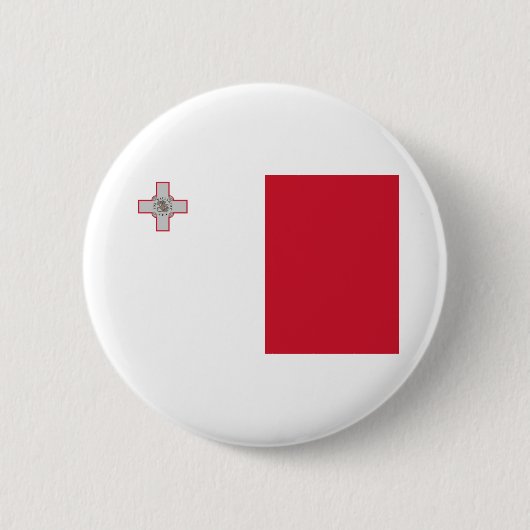 Maltaflagge Button (Vorderseite)