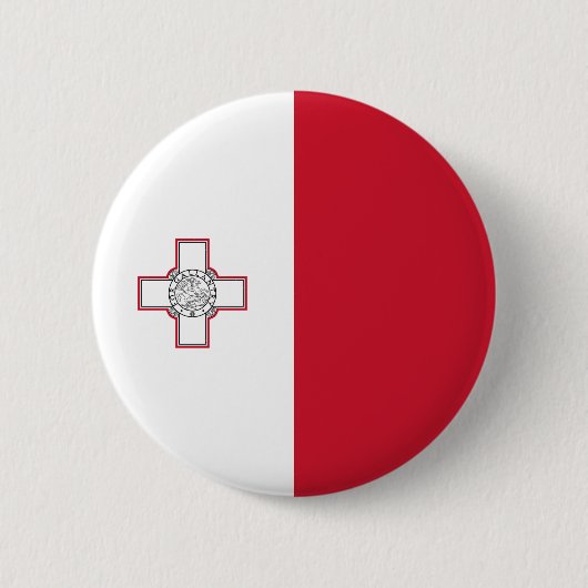 Maltaflagge Button (Vorderseite)