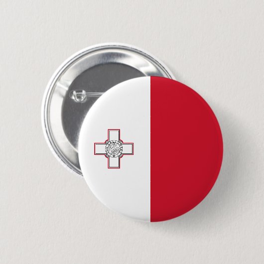 Maltaflagge Button (Vorne & Hinten)