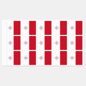 Maltaflagge Etiketten (Blatt)