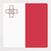 Maltaflagge Etiketten (Design 1)