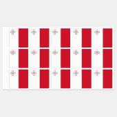 Maltaflagge Etiketten (Blatt)