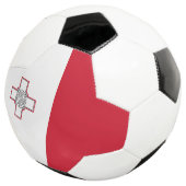 Maltaflagge Fußball (Dreiviertel)