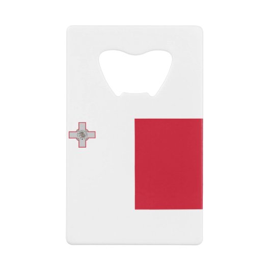Maltaflagge Geldbeutel Flaschenöffner (Vorderseite)