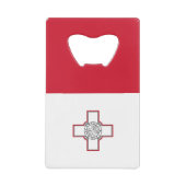 Maltaflagge Geldbeutel Flaschenöffner (Vorderseite)