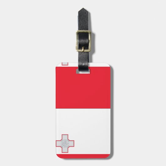 Maltaflagge Gepäckanhänger (Vorderseite vertikal)