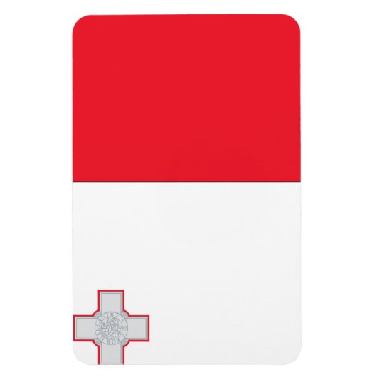 Maltaflagge Magnet (Vertikal)