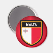 Maltaflagge Magnet (Vorderseite/Rückseite)