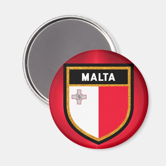 Maltaflagge Magnet (Vorderseite/Rückseite)