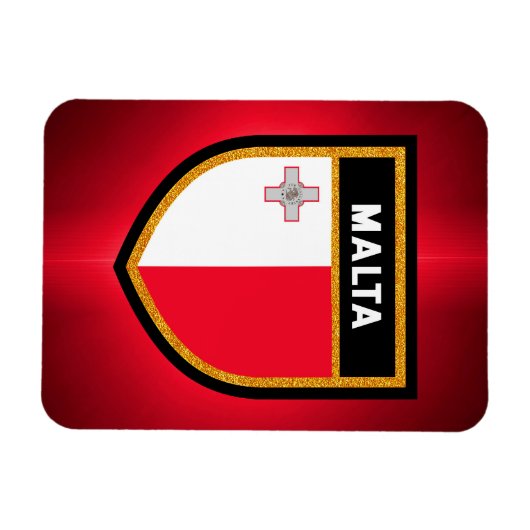 Maltaflagge Magnet (Horizontal)