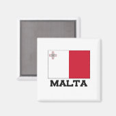 Maltaflagge Magnet (Vorderseite/Rückseite)