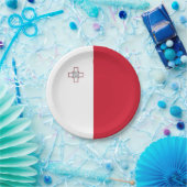 Maltaflagge Pappteller (Party)