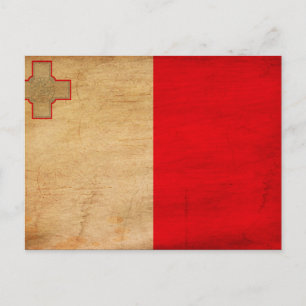 Maltaflagge Postkarte