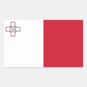 Maltaflagge Rechteckiger Aufkleber