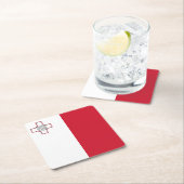 Maltaflagge Rechteckiger Pappuntersetzer (Vor Ort)