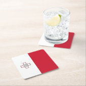 Maltaflagge Rechteckiger Pappuntersetzer (Vor Ort)