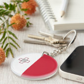 Maltaflagge Schlüsselanhänger (Vorderseite rechts)