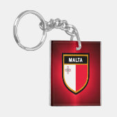 Maltaflagge Schlüsselanhänger (Vorderseite links)