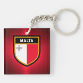 Maltaflagge Schlüsselanhänger (Rückseite)