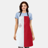 Maltaflagge Schürze (Getragen)