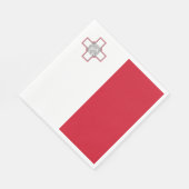 Maltaflagge Serviette (Ecke)