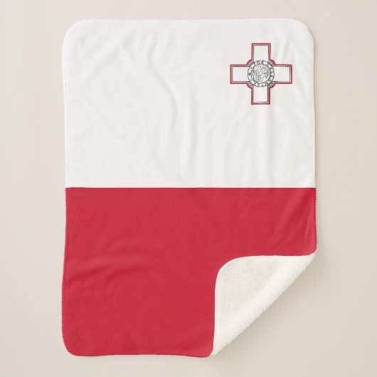 Maltaflagge Sherpadecke (Vorderseite)