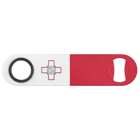 Maltaflagge Speed Flaschenöffner (Vorderseite (Horizontal))