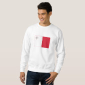 Maltaflagge Sweatshirt (Vorne ganz)