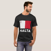 Maltaflagge T-Shirt (Vorne ganz)