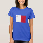 Maltaflagge T-Shirt (Vorderseite)