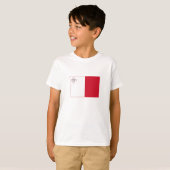 Maltaflagge T-Shirt (Vorne ganz)