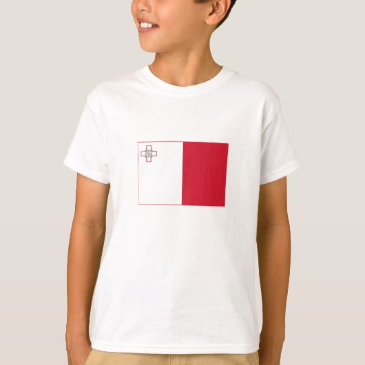 Maltaflagge T-Shirt (Vorderseite)