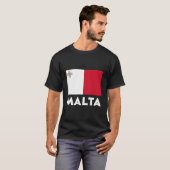 Maltaflagge T-Shirt (Vorne ganz)