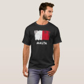 Maltaflagge T-Shirt (Vorne ganz)