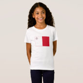 Maltaflagge T-Shirt (Vorne ganz)