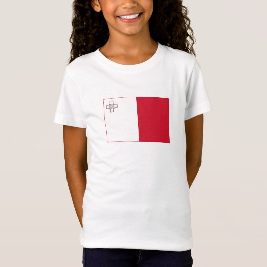 Maltaflagge T-Shirt (Vorderseite)