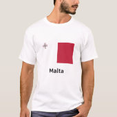 Maltaflagge T-Shirt (Vorderseite)