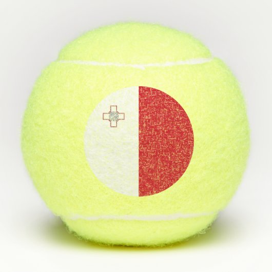 Maltaflagge Tennisbälle (Vorderseite)