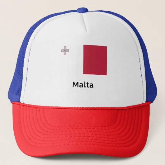 Maltaflagge Truckerkappe (Vorderseite)