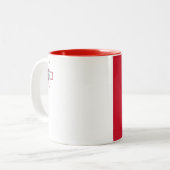 Maltaflagge Zweifarbige Tasse (Vorderseite Links)