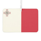 Maltas Nationalflagge Autolufterfrischer (Rückseite)