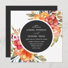 Malte Blume Moderne ELEGANT Rustikal, rund grau Einladung