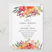 Malte Blume Moderne ELEGANTE Rustikale Vertikale Einladung (Vorderseite)